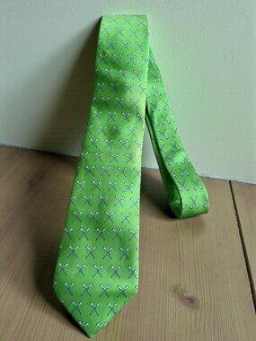 ZULULAX Men's Green Lacrosse Sticks Neck Tie